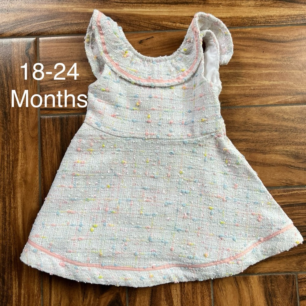 Janie & Jack Multicolor Tweed Dress, 18-24 months, NWT